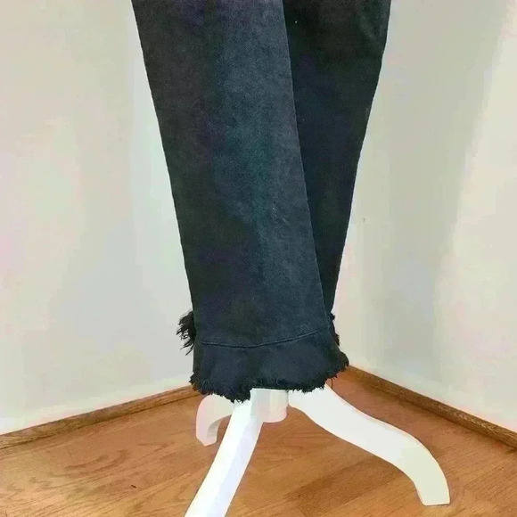 PINKO Frayed Bottom Hem Boyfriend Jeans Distressed Trim Slim Straight Leg - Picture 4 of 7